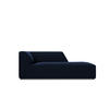 CHAISELONGUE rechts Ruby aus Samt königsblau - Blau, Textil (93/69/180cm) - Micadoni