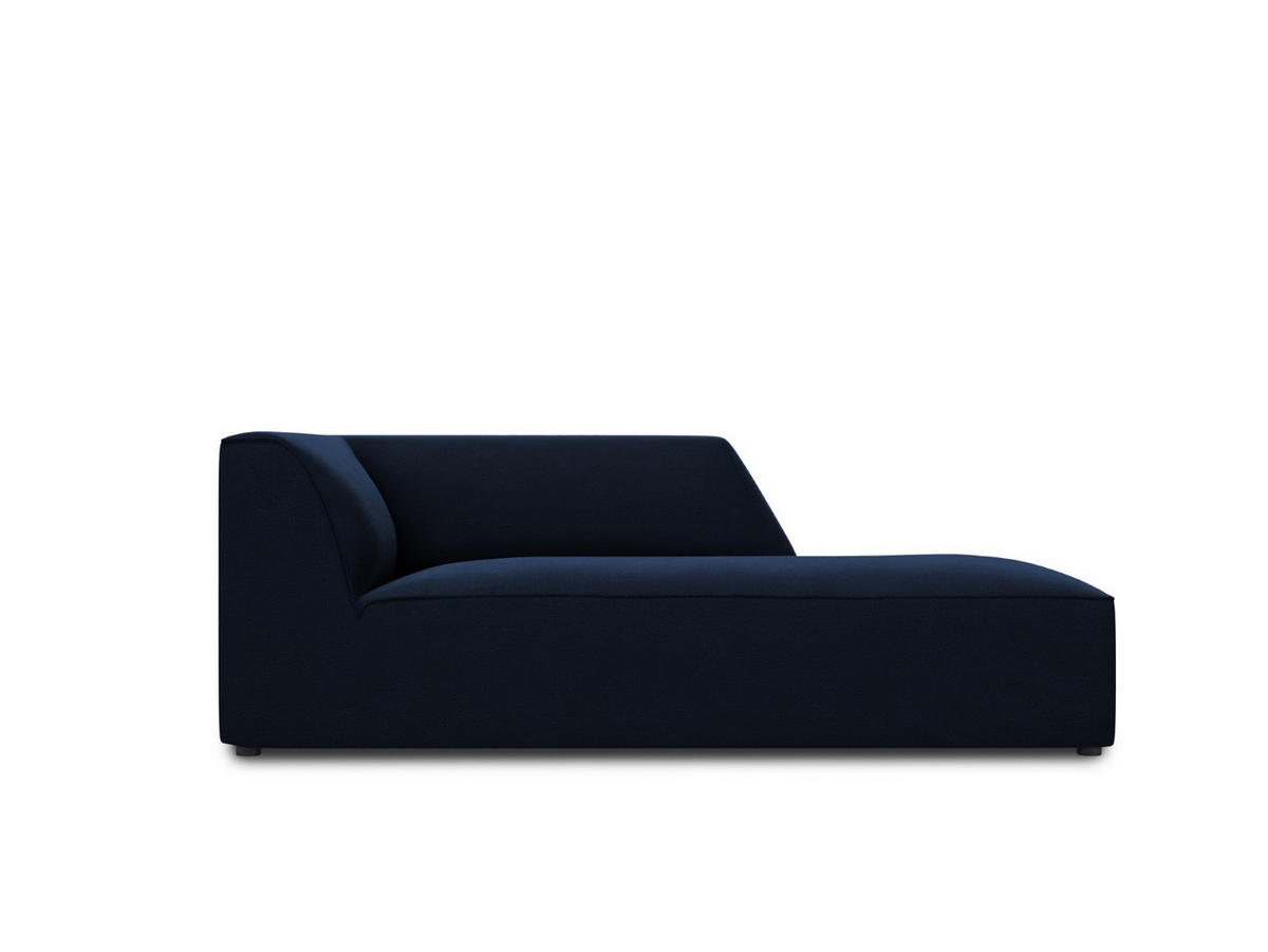 CHAISELONGUE rechts Ruby aus Samt königsblau - Blau, Textil (93/69/180cm) - Micadoni