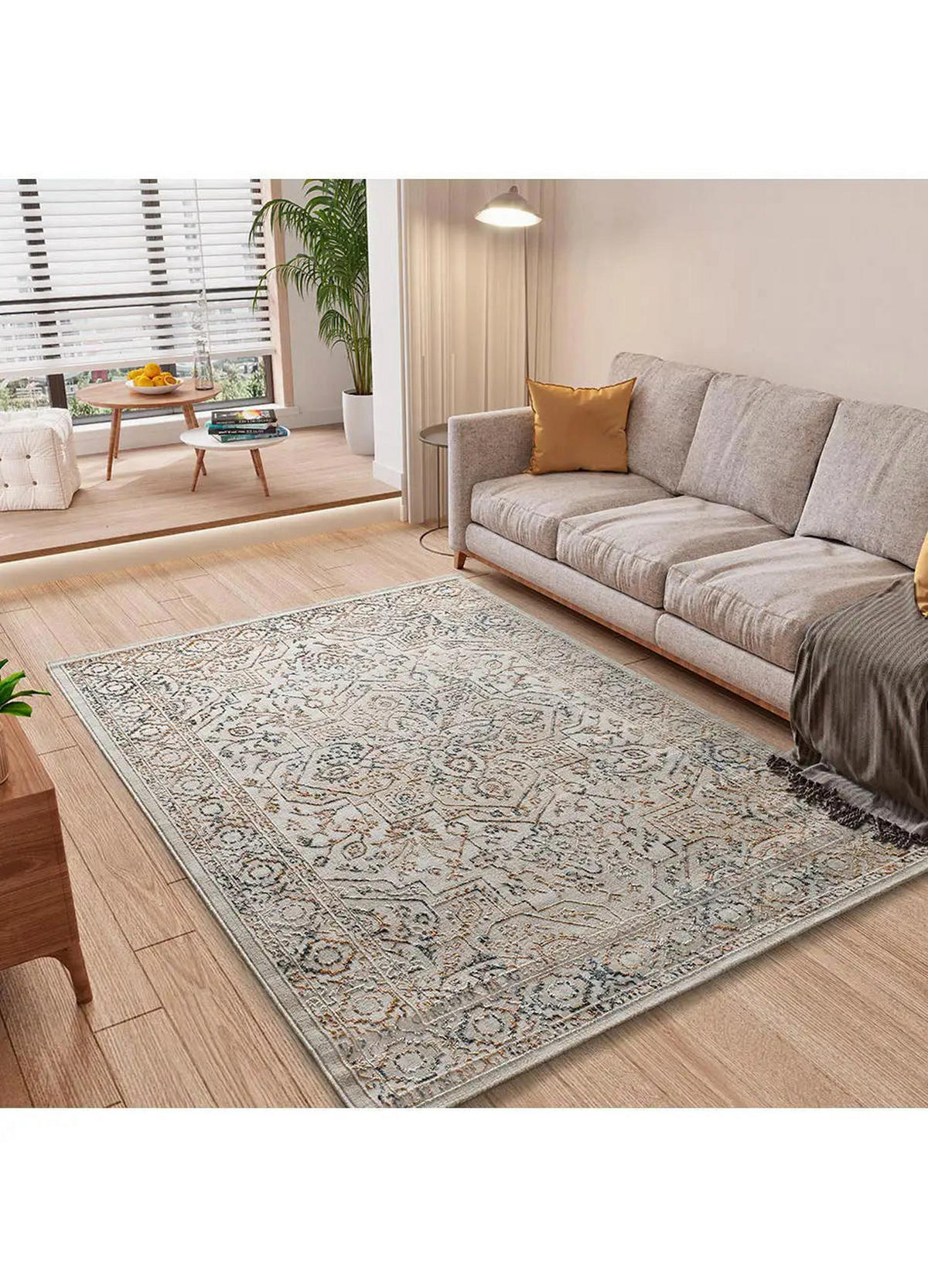 KURZFLORTEPPICH Mehrfarbig Keops 192/290 cm - Beige/Multicolor, Naturmaterialien/Textil (192/290cm) - Atticgo