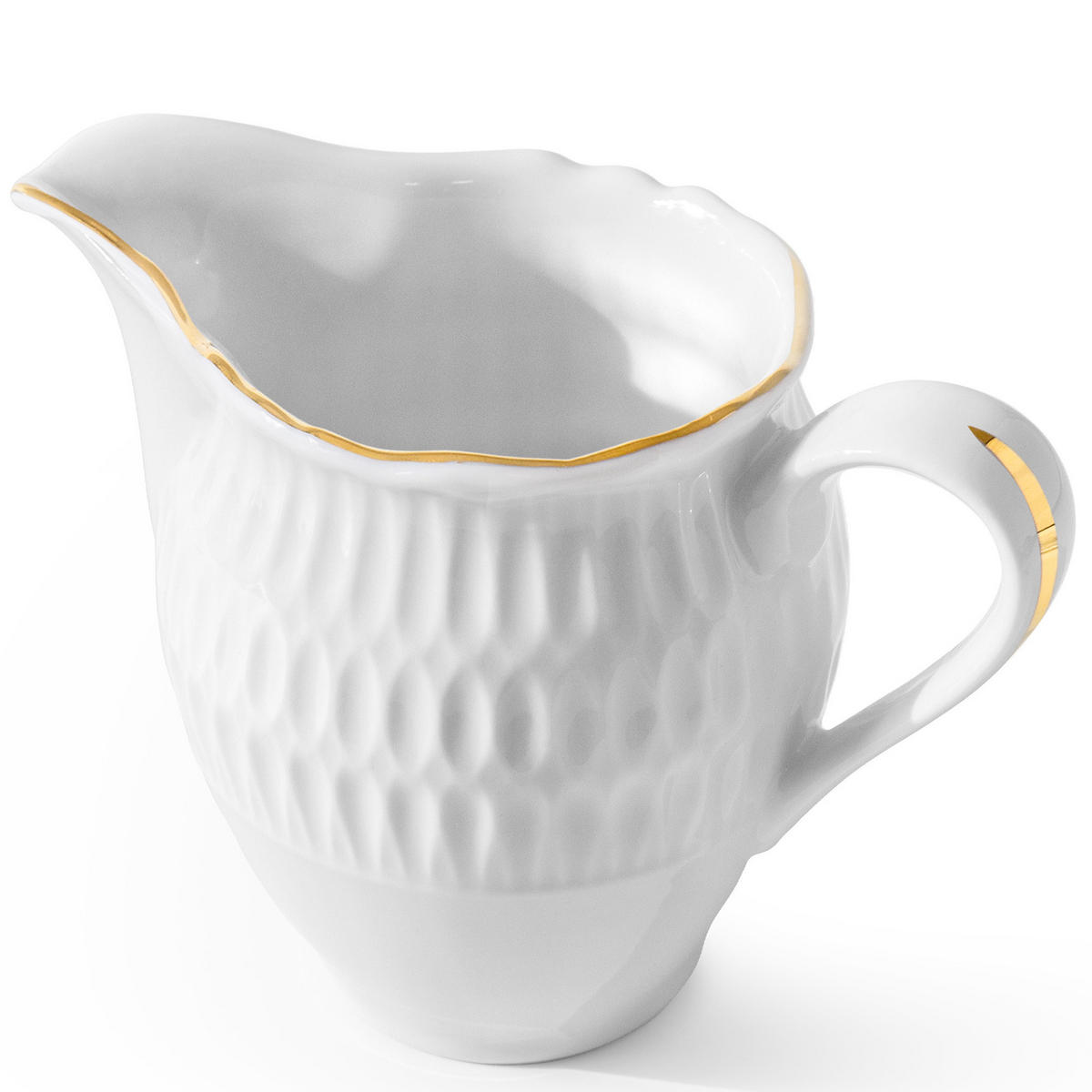 MILCHKÄNNCHEN CMIELOW SOFIA GOLDRAND aus Porzellan - Weiß, Keramik (0.25L) - KONSIMO®