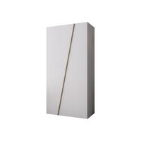 DREHTÜRENSCHRANK Zen 100 cm - Goldfarben/Schwarz, Holzwerkstoff/Kunststoff (100/202/50cm) - MIRJAN24
