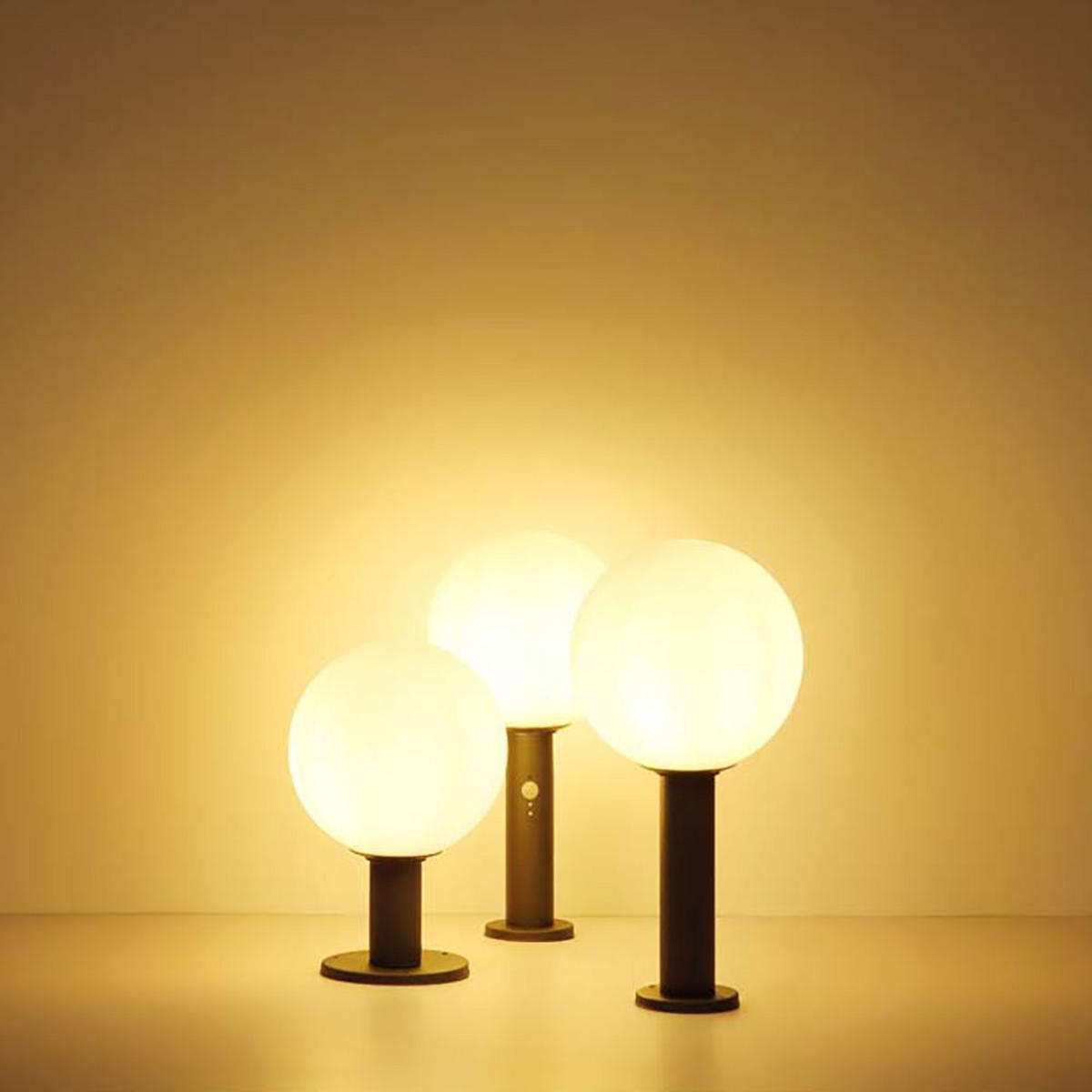 LED AUSSENLEUCHTE Aluminium Anthrazit - Anthrazit, Glas (25/25/38cm) - Globo Lighting