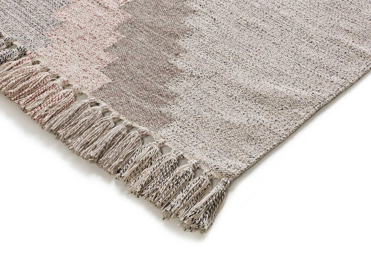 HANDWEBTEPPICH Taupe Chandia 120/170 cm - Taupe/Multicolor, Naturmaterialien (120/170cm) - Atticgo