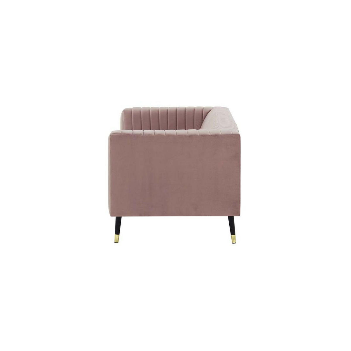 DREISITZER SOFA Slender-Velluto 14 - Flieder, Holz/Textil (201/71/83cm) - SLF24