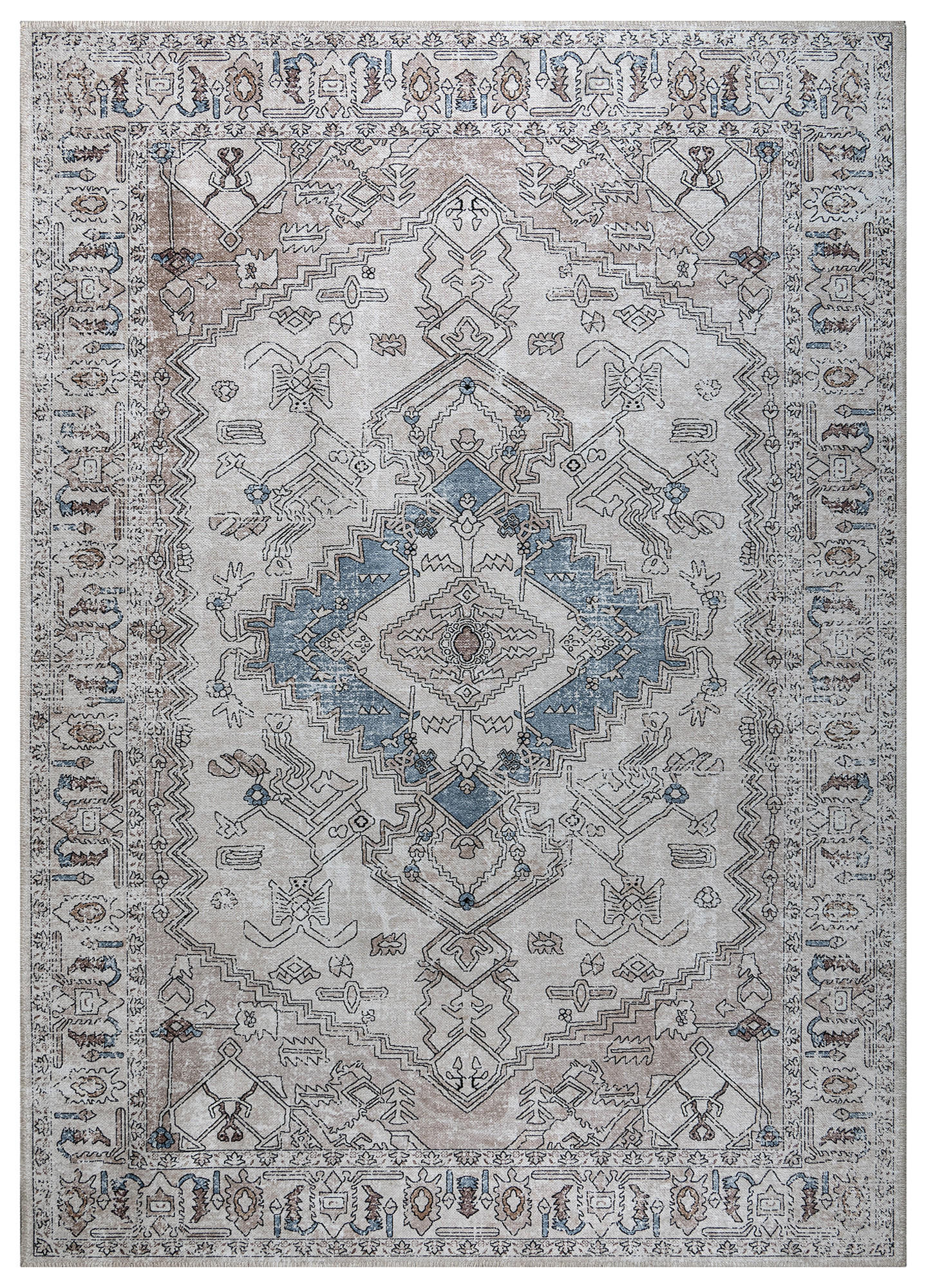 Tapiso Teppich Hellgrau 90x150 cm