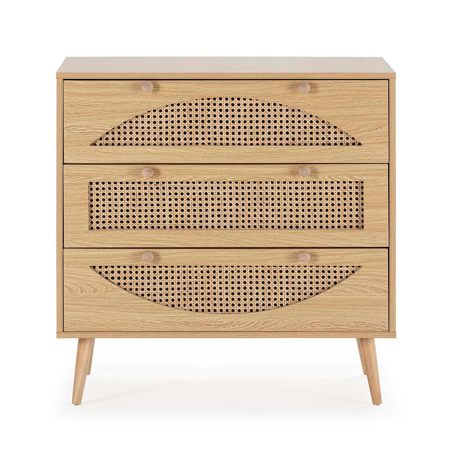 KOMMODE 80/80/40 Luna eichefarben - Honigeiche, Holzwerkstoff (80/80/40cm)