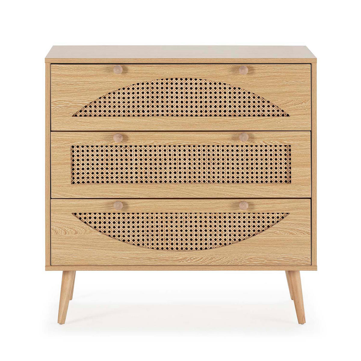 KOMMODE 80/80/40 Luna eichefarben - Honigeiche, Holzwerkstoff (80/80/40cm)