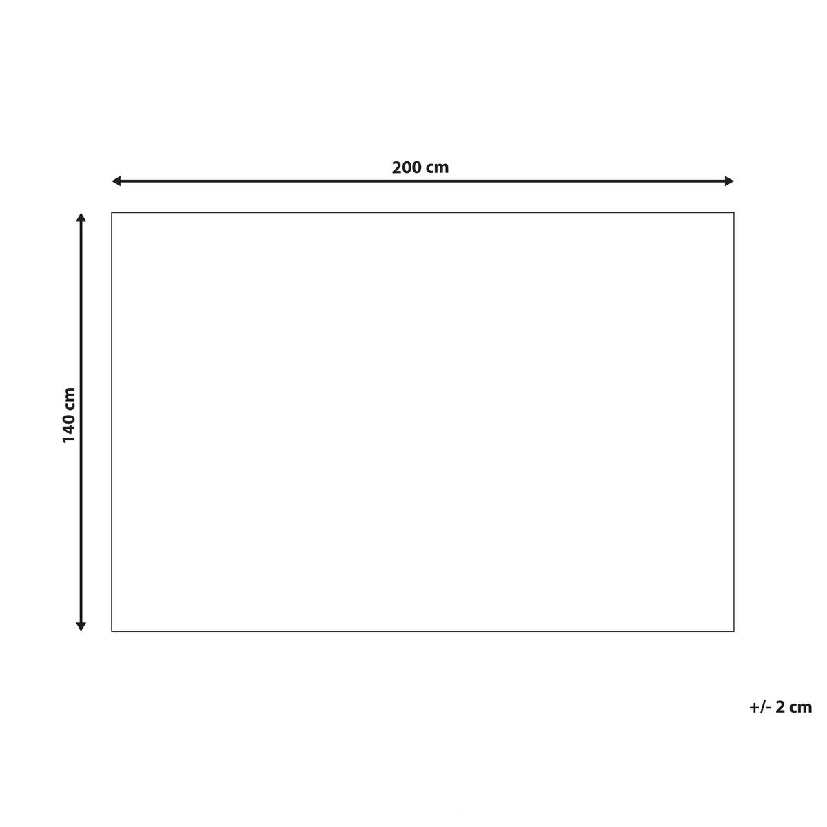 KURZFLOR-TEPPICH Aliaga 200/140 cm - Braun, Fell (140/200cm) - Beliani
