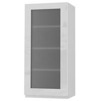 HÄNGESCHRANK Florence W4S/45 Weiß / RAL 9003 signalweiß HG 45 / 32,5 / 96cm - Türanschlag links - Weiß Hochglanz/Weiß, Holz/Holzwerkstoff (45/96/32.5cm) - Feldmann-Wohnen