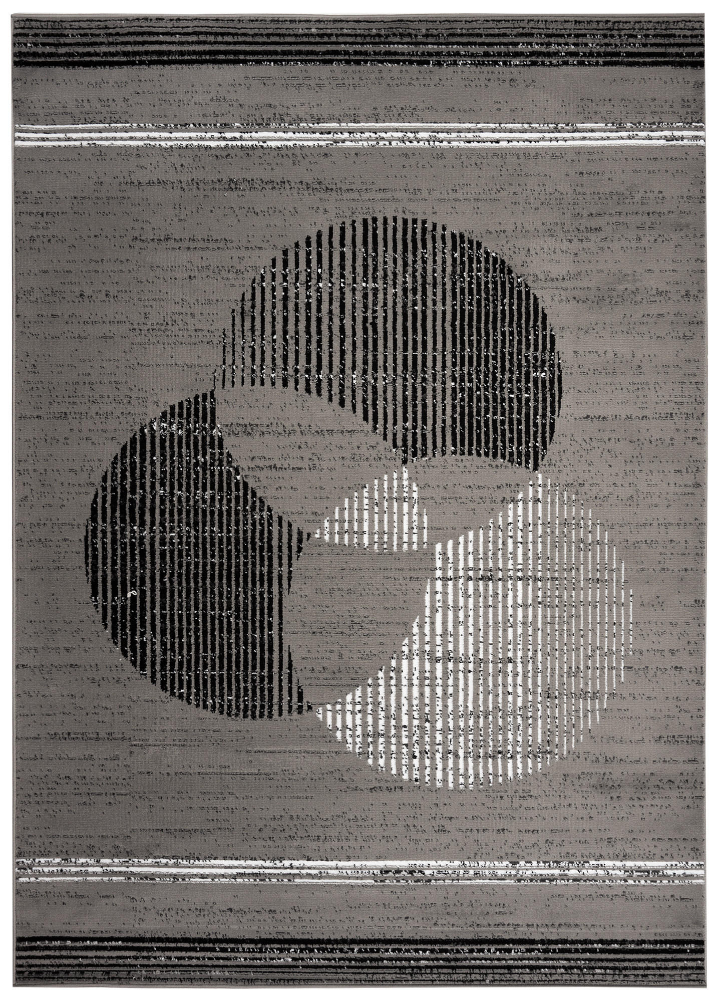 TEPPICH LUXURY Grau Geometrisch 200/300 cm - Grau, Textil (200/300cm) - Tapiso