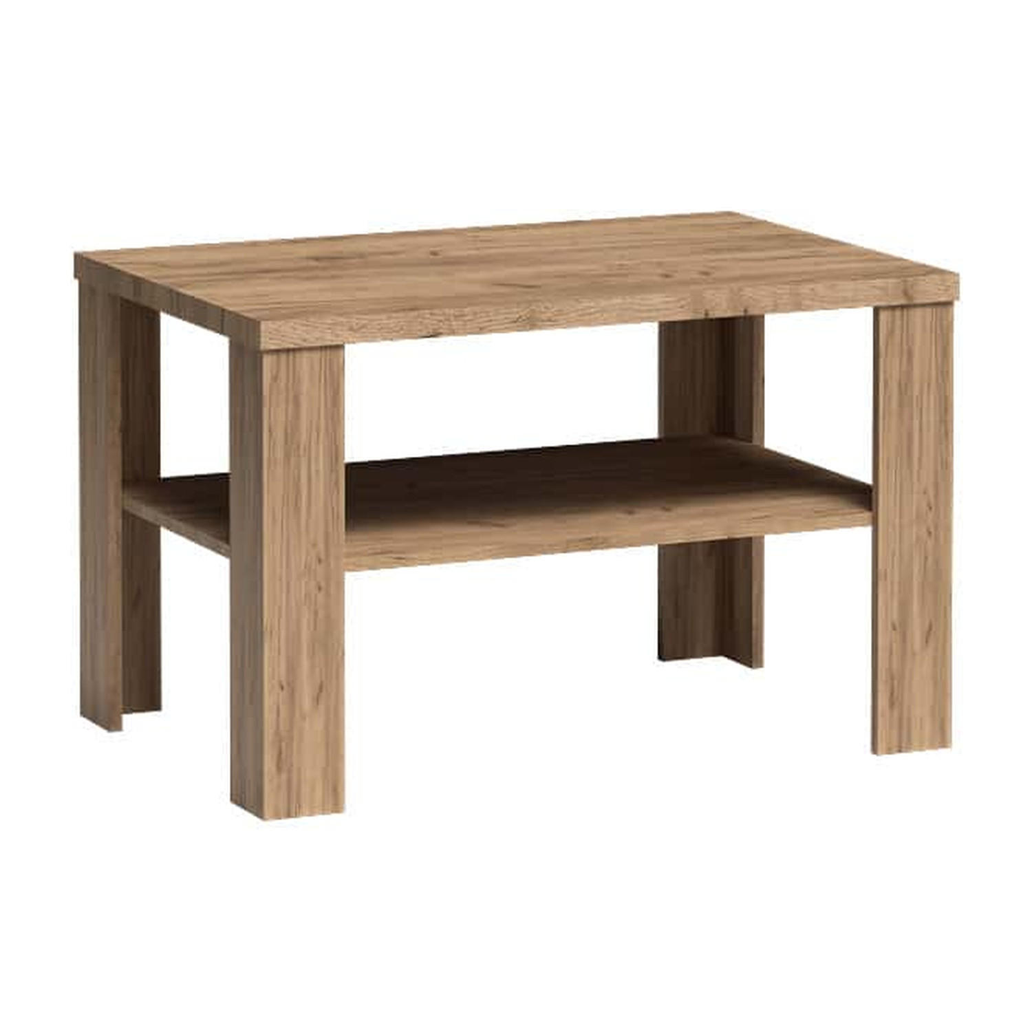 COUCHTISCH Antica New AN-14 90 x 60 x 59 cm Kraft Gold - Wildeiche, Holzwerkstoff (60/90/59cm) - Koseto
