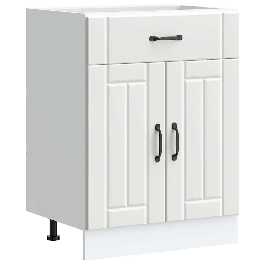 vidaXL Küchenunterschrank Weiß 60x81.5x46 cm