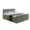 BOXBETT mit Matratze H4 und Lattenrost - TOLO-Z - 180x200 Cord - Olive - Olivgrün, Holzwerkstoff (180/200cm) - ALTDECOR