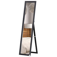 STANDSPIEGEL DE-17907 stehend oder hängend Schwarz - Schwarz, Holzwerkstoff (37/154/1cm) - ComfortXL