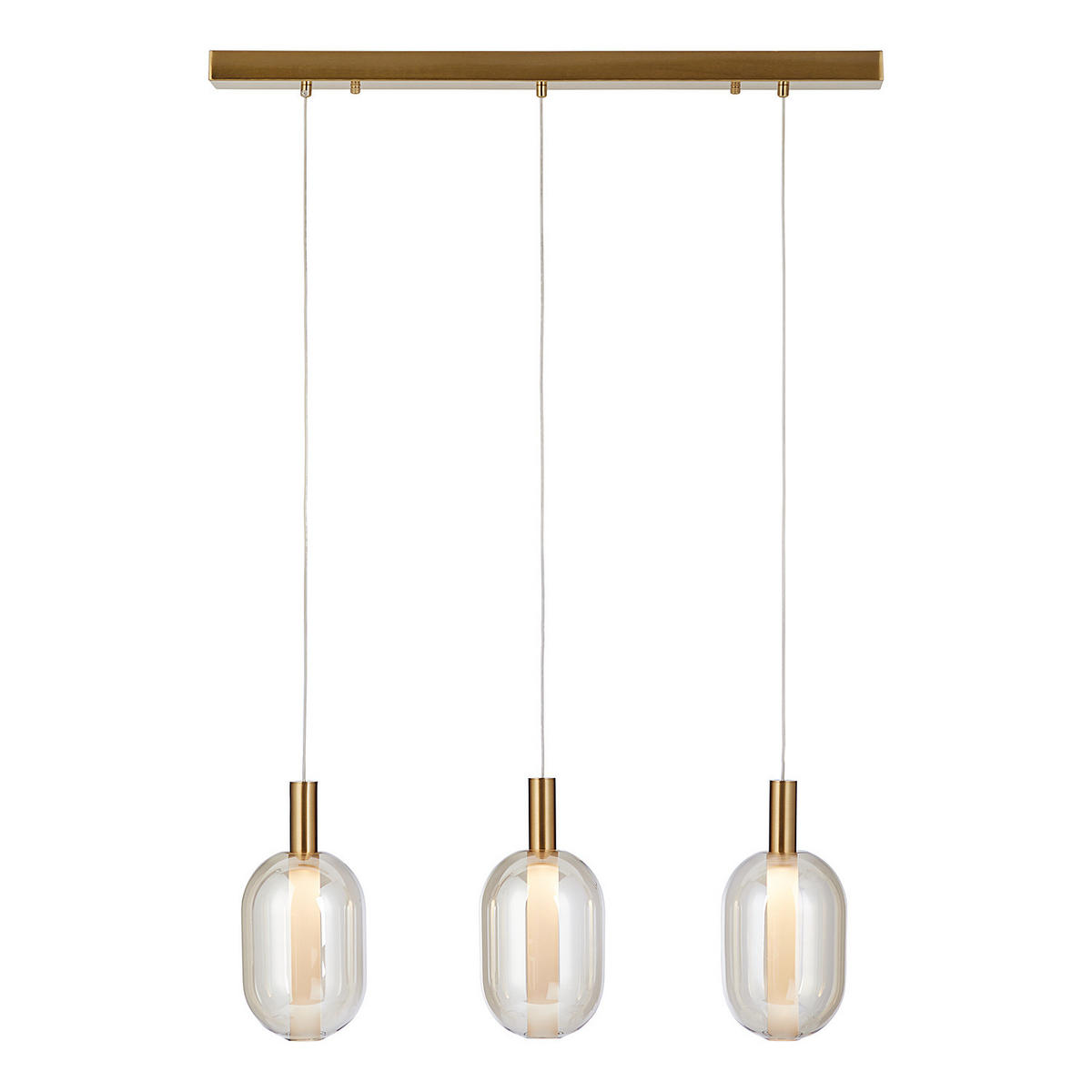 PENDELLEUCHTE Exemplar - Goldfarben, Glas (70/13/120cm) - Butlers