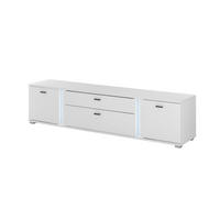 LOWBOARD M19 Weiß Matt 200/45/42 cm breit - Weiß, Holzwerkstoff (200/45/42cm) - Livojo
