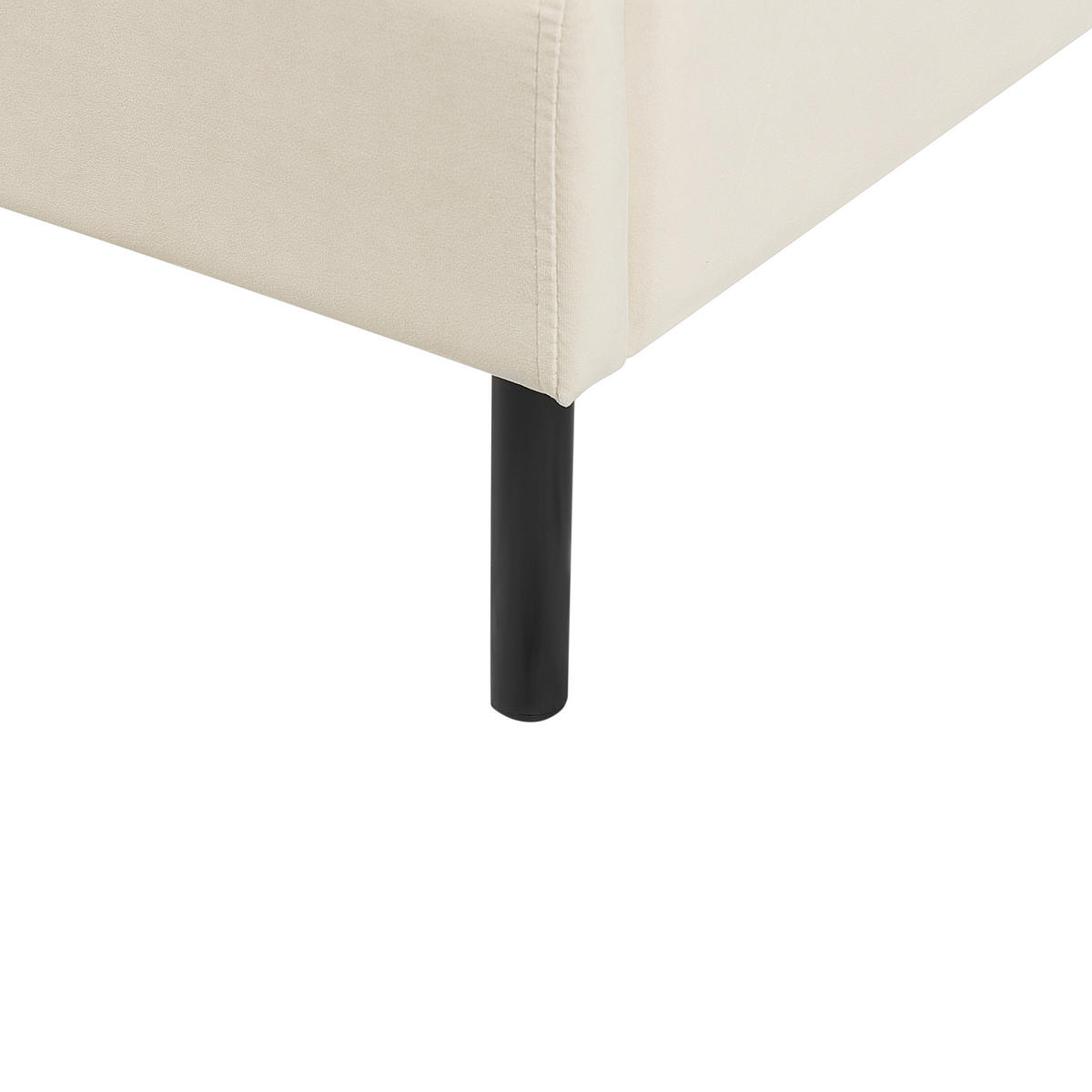 POLSTERBETT 160/200 cm Helles Beige Arette - Beige, Textil (160/200cm) - Beliani