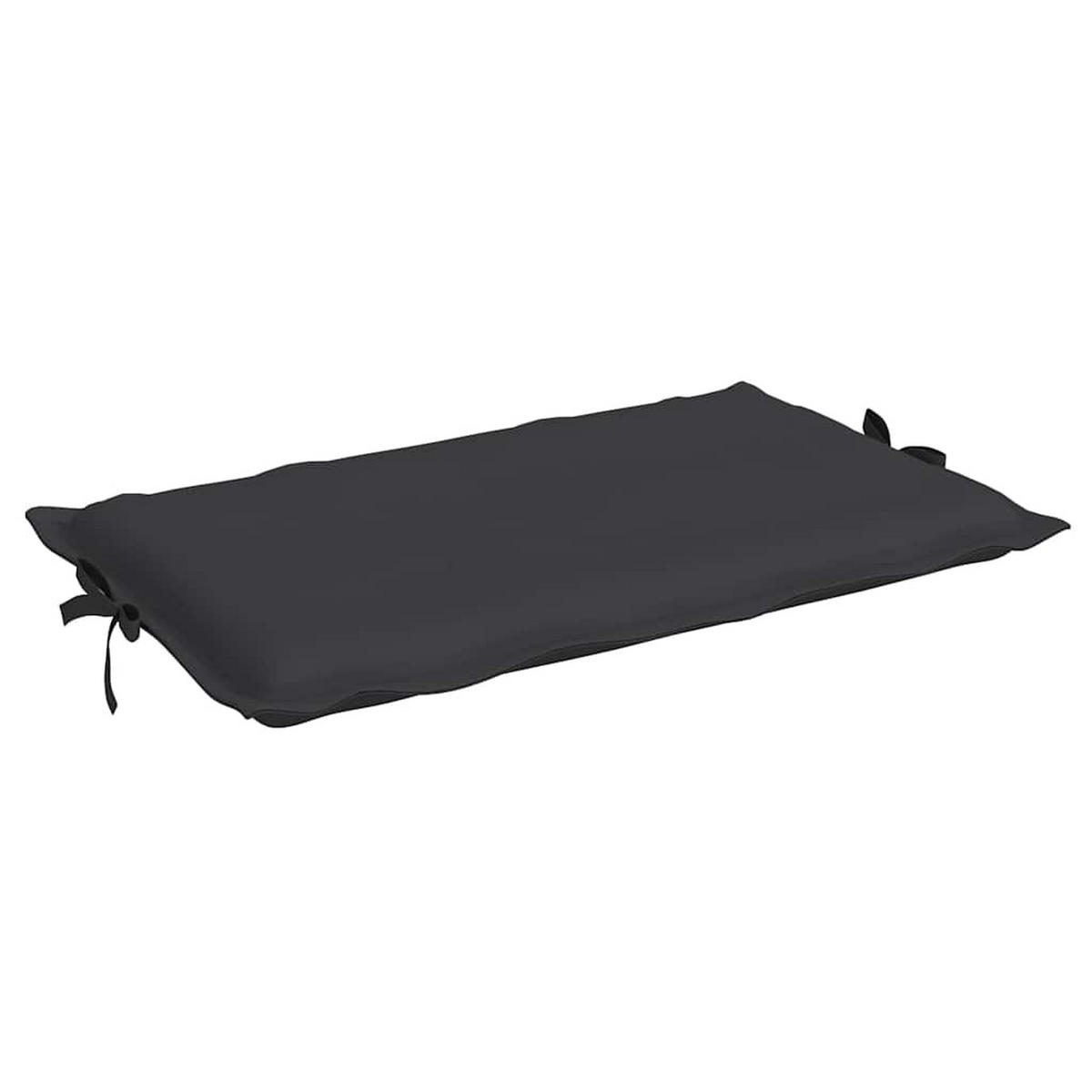 SONNENLIEGEN-AUFLAGE Schwarz 186/58/4 Cm Oxford-Gewebe - Schwarz, Textil (58/4/186cm) - vidaXL