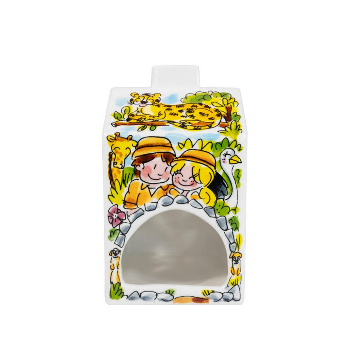 TEELICHTHALTER Beekse Bergen in Bunt - 14,5cm - Multicolor, Keramik (8.5/14.5/8.3cm) - Blond Amsterdam