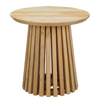 BEISTELLTISCH - Akazie massiv - Braun, Holz (50/50/50cm) - home24