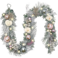 WEIHNACHTSGIRLANDE beleuchtet 183 cm Rose Gold - Multicolor, Textil (183cm)