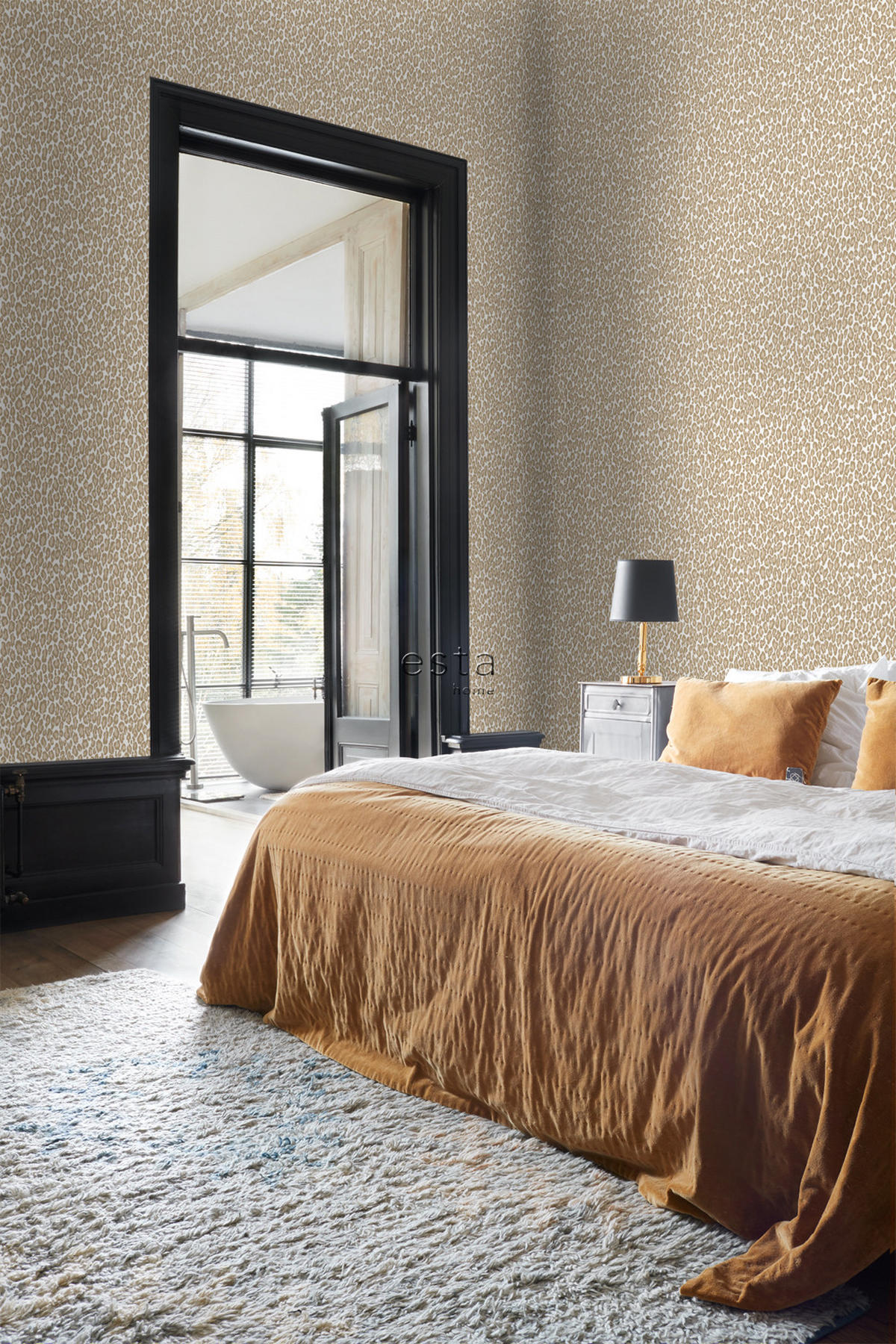 TAPETE Leopardenmuster 53 cm x 10.05 m - Beige, Papier (53/1000cm) - ESTAhome