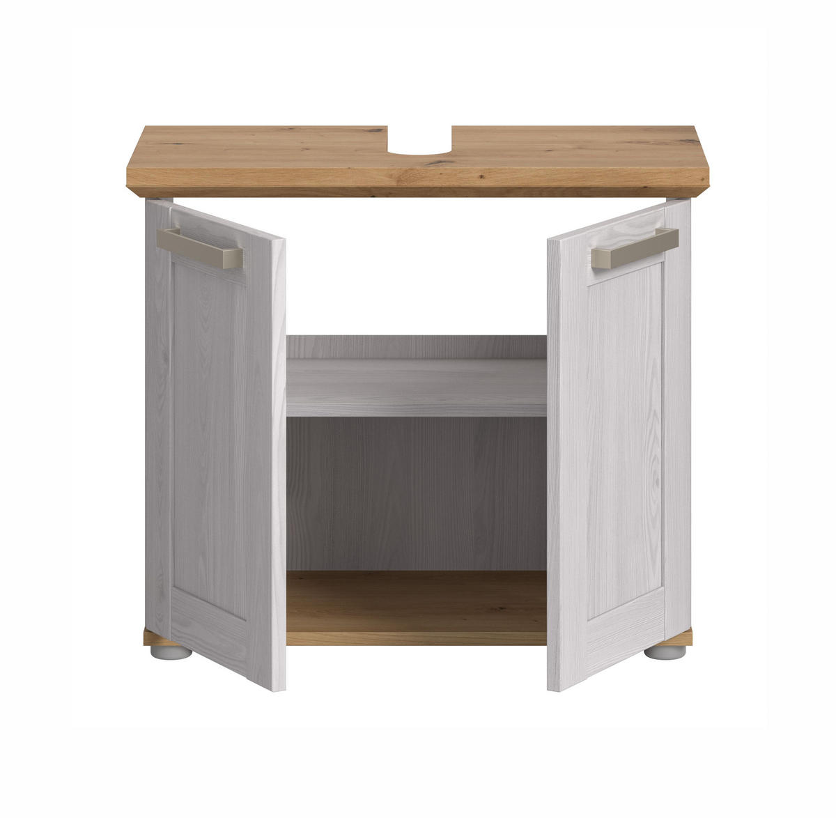 WASCHBECKENUNTERSCHRANK Siena (B/H/T: ca. 69/59/34 cm) in Sibiu Lärche Nachbildung/Sibiu Lärche Nachbildung - Lärchefarben, Holzwerkstoff (69/59/34cm)