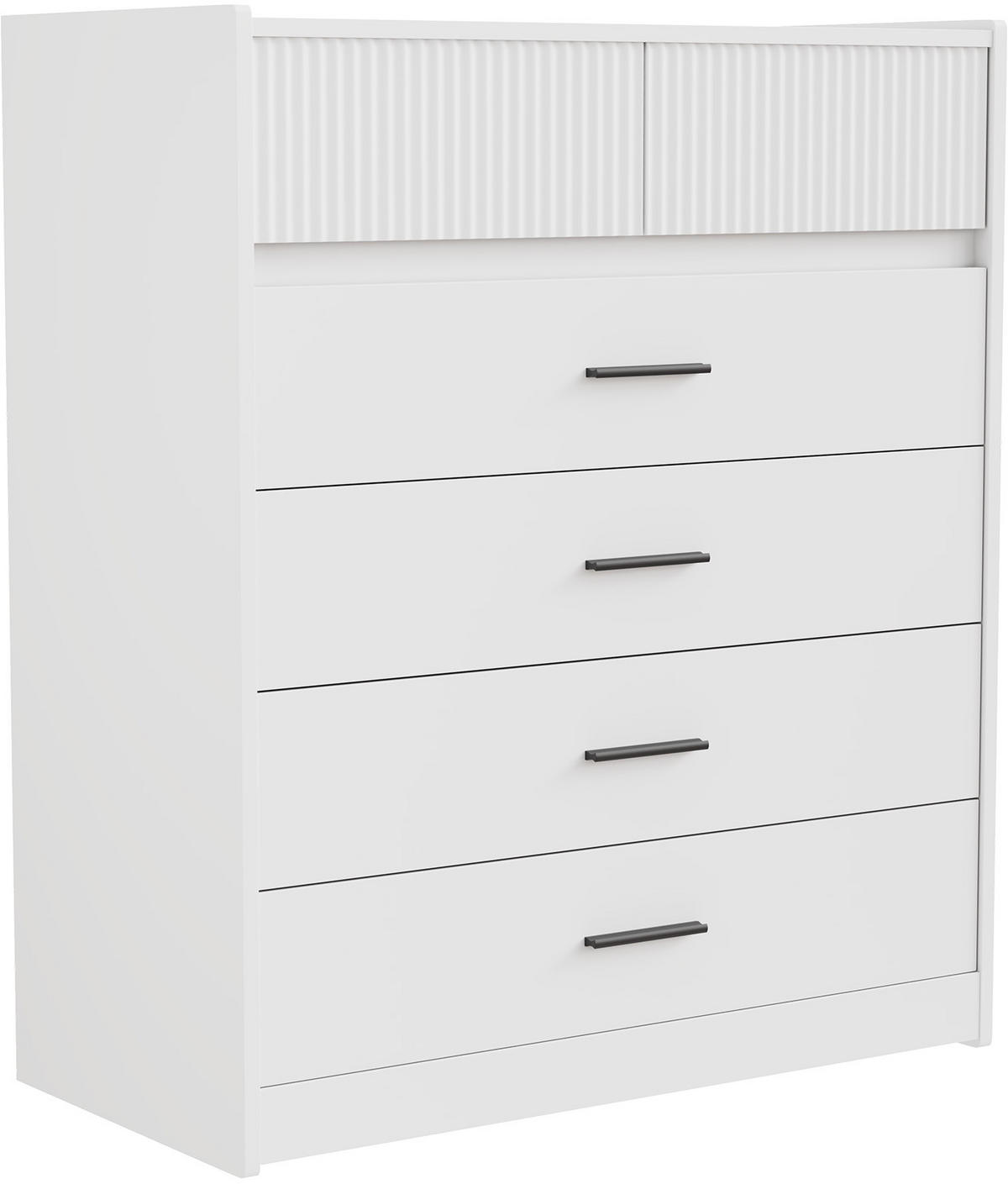 KOMMODE in 74/90/40cm-DG1 - Weiß, Holzwerkstoff/Metall (40/90/74cm) - HOMAVO