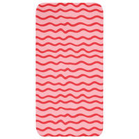 BADEMATTE Verspielt - Muster - Rot Badteppich 60x120 cm - Rosa, Kunststoff/Textil (60/120cm) - OnlyWow