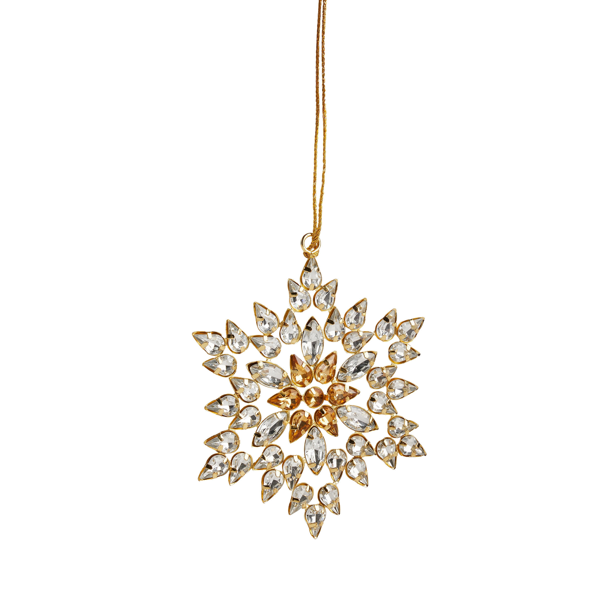 WANDDEKORATION Diastaro, Gold, 12 x 12 cm, Dekorative Weihnachtsdeko - Goldfarben, Kunststoff (12/12/1cm) - home&you