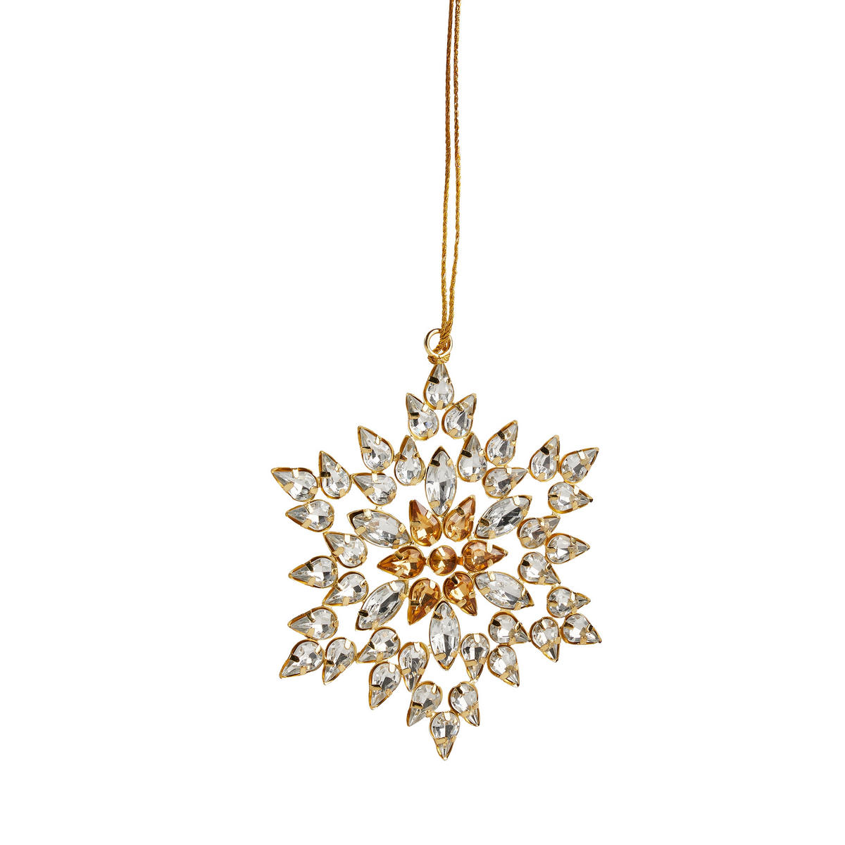 WANDDEKORATION Diastaro, Gold, 12 x 12 cm, Dekorative Weihnachtsdeko - Goldfarben, Kunststoff (12/12/1cm) - home&you