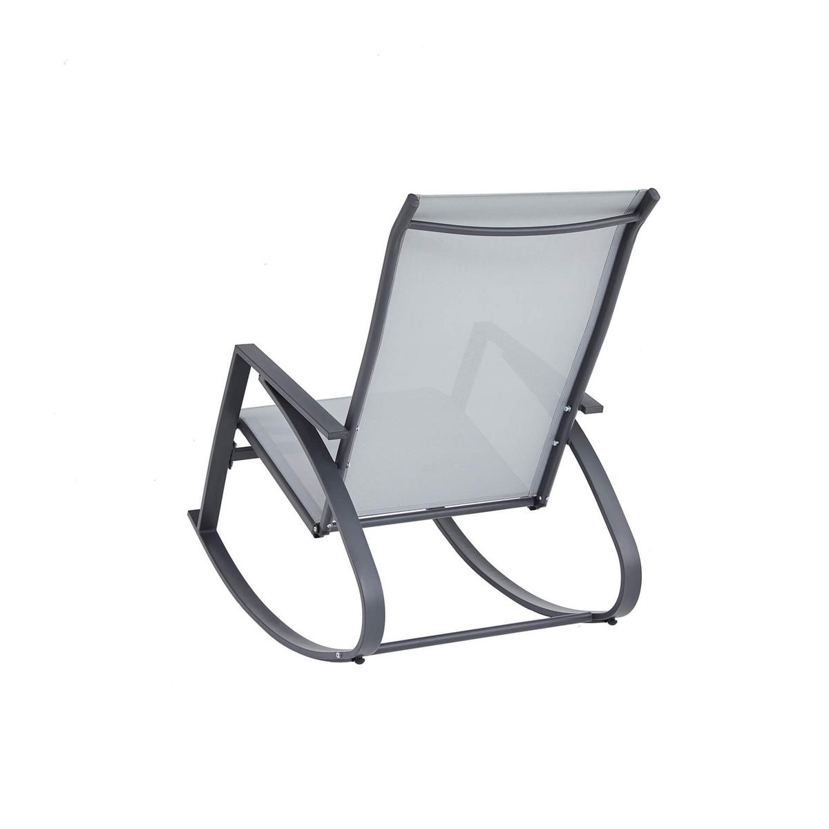 SCHAUKELLIEGE Hellgrau 104/60/94 cm - Hellgrau, Metall (104/94/60cm) - Mobili Rebecca