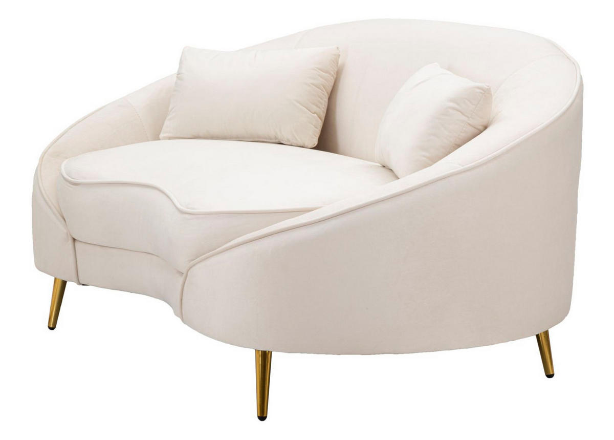 2-SITZER Sofa gepolstert Oslo - Weiß - Weiß, Holz/Kunststoff (148/68/84cm) - Pasmara