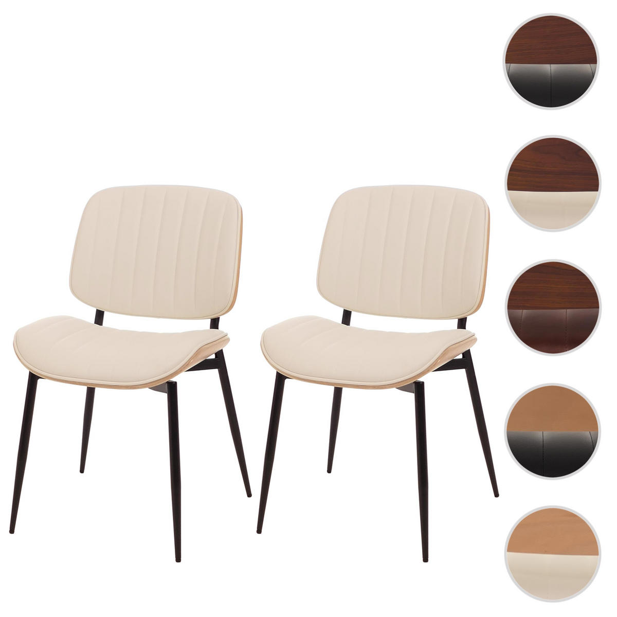 JEDÁLENSKÁ stolička Béžová, Biela - biela/béžová, textil (49/83/52cm) - MCW