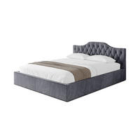POLSTERBETT mit Bettkasten und Lattenrost, Boxbett ohne Matratze - FALIO-V1 180x200 Dunkelgrau - Dunkelgrau, Holzwerkstoff/Textil (180/200cm) - ALTDECOR