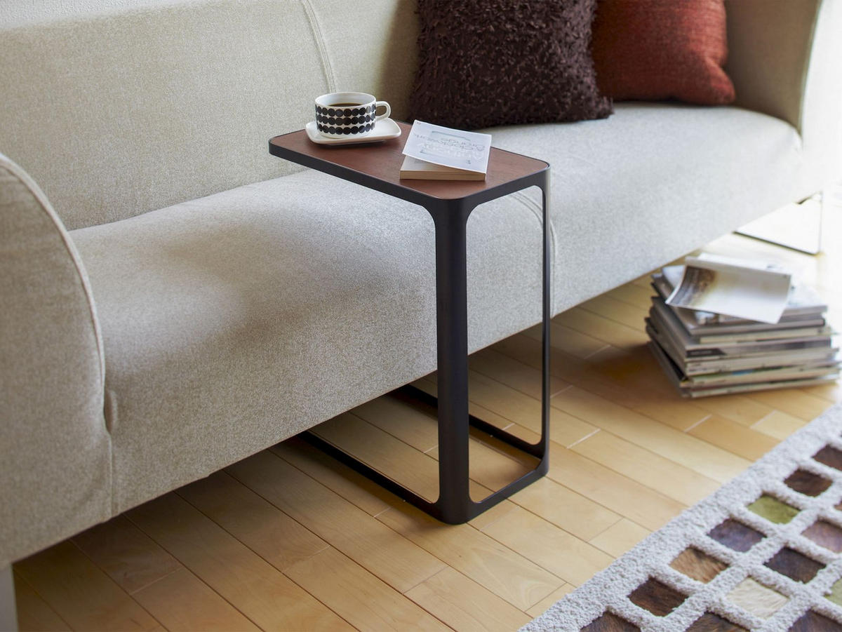 BEISTELLTISCH Frame schwarz 24/52/45 cm für Couch und Sofa - Schwarz, Metall (45/24/52cm) - Yamazaki