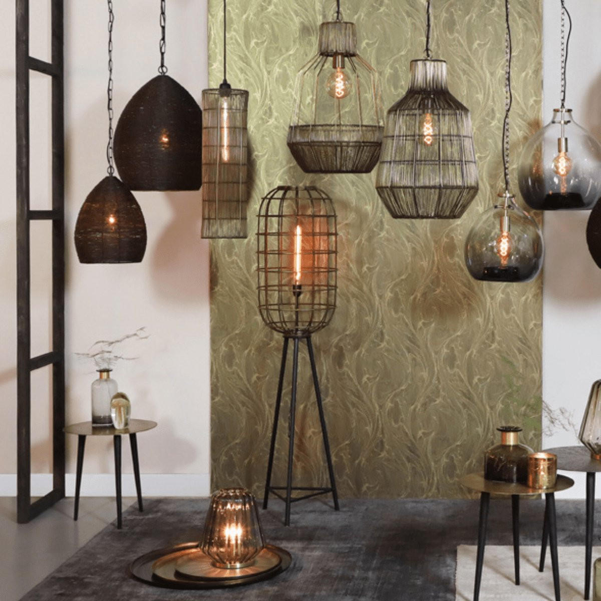 D- STEHLEUCHTE Toah Bronze Ø36,5/151 cm - Bronzefarben, Metall (36.5/36.5/151cm) - Light & Living