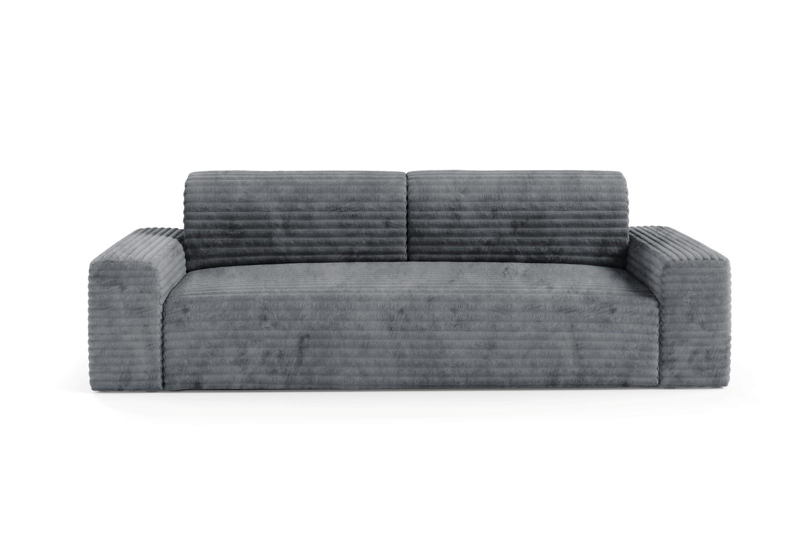 SCHLAFSOFA mit Bettkasten Grau - Schwarz/Grau, Holz/Holzwerkstoff (260/70/102cm) - Furnisell