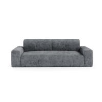 SCHLAFSOFA mit Bettkasten Grau - Schwarz/Grau, Holz/Holzwerkstoff (260/70/102cm) - Furnisell