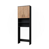 WASCHMASCHINENSCHRANK Irma Anthrazit/Goldkraft Eiche 64 x 190.5 cm - Honigeiche, Holzwerkstoff (64/190.5/26cm) - Vicco