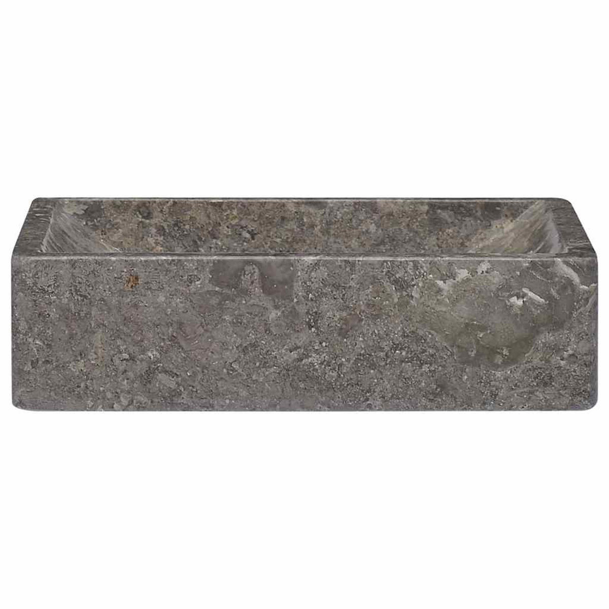 WASCHBECKEN Larsen 45/30/12 cm - Grau, Stein (45/12/30cm) - Nettlife