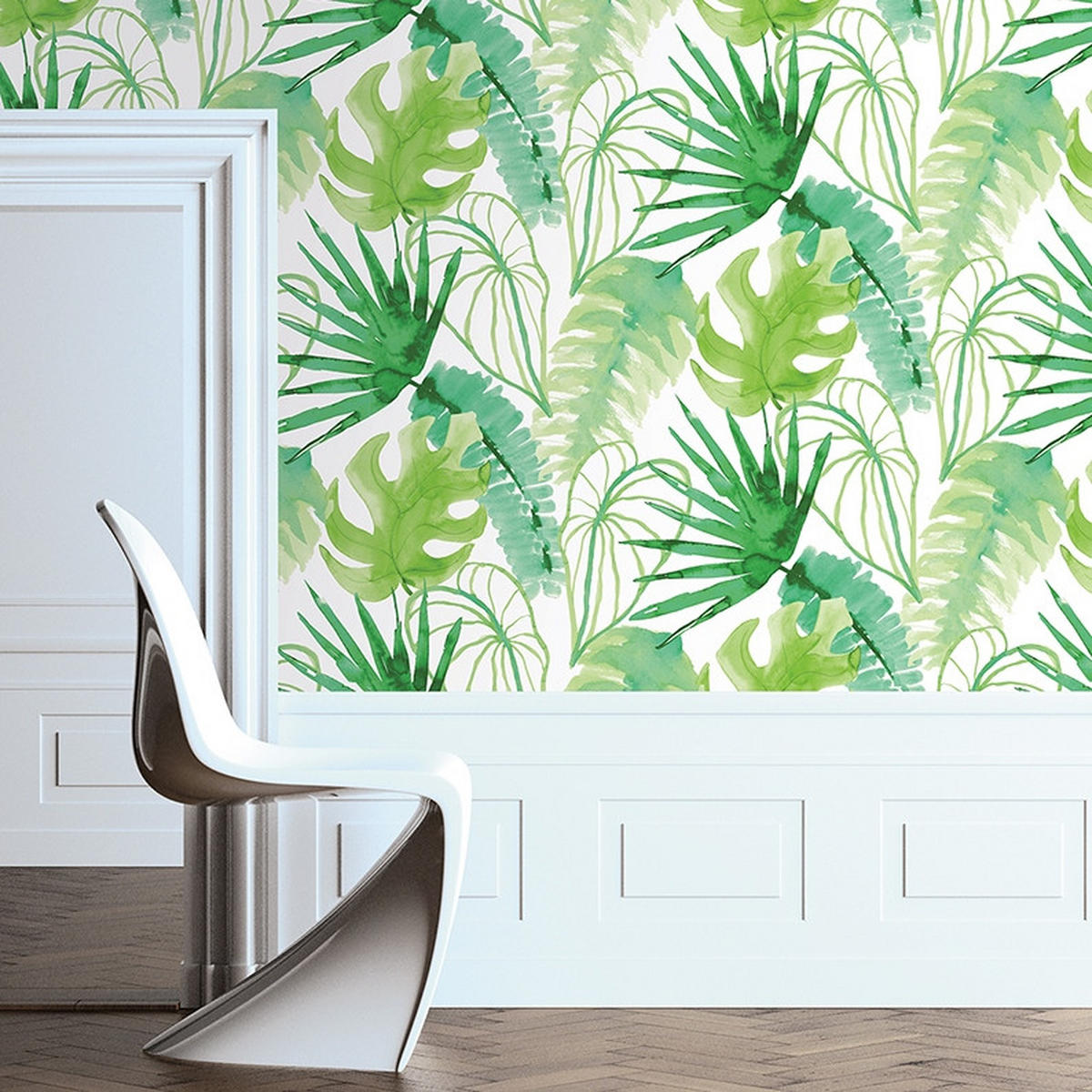VLIESTAPETE Jungle Fever 1005x52cm - Grün, Papier/Kunststoff (52/1000cm) - Superfresco Easy