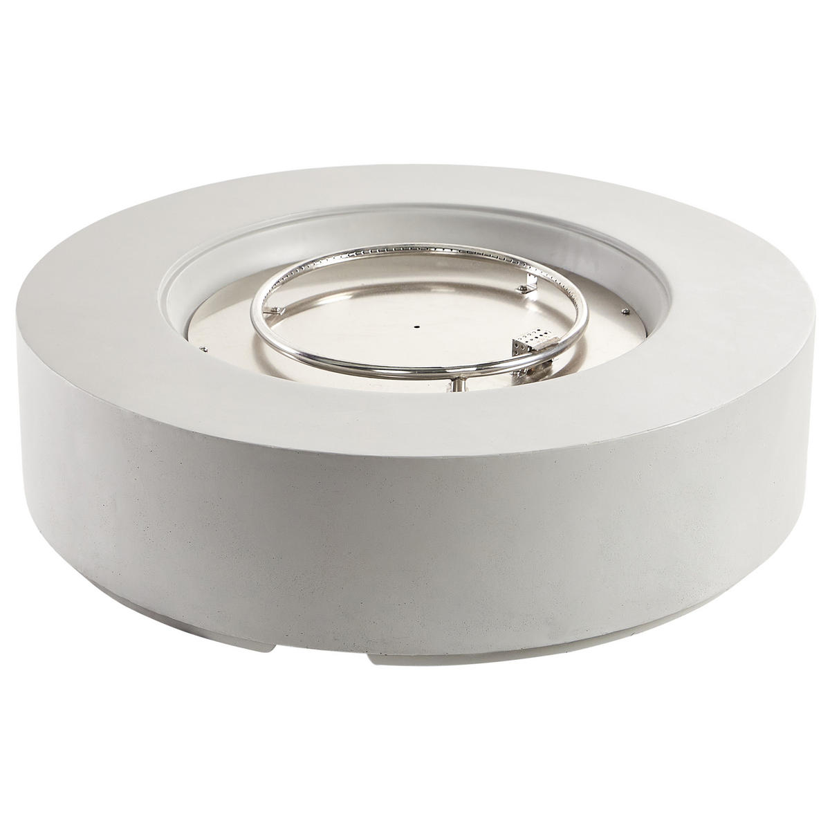 FEUERSTELLE Grau Pacaya - Grau, Stein (107/30/107cm) - Beliani