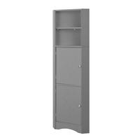HOCHSCHRANK 36,5/36,5/155 cm aus Holzwerkstoff mit verstellbarem Einlegeboden Grau - Grau, Holzwerkstoff (36.5/155/36.5cm) - Modenvie