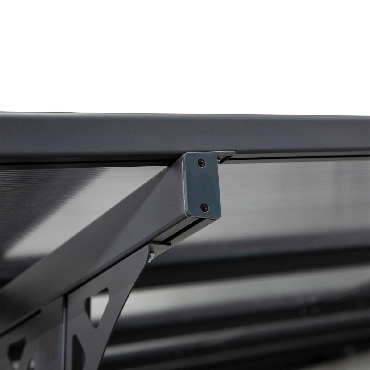 PERGOLA Pavillon Aluminium Grau - Grau, Kunststoff/Metall (302/250/435cm) - Outsunny