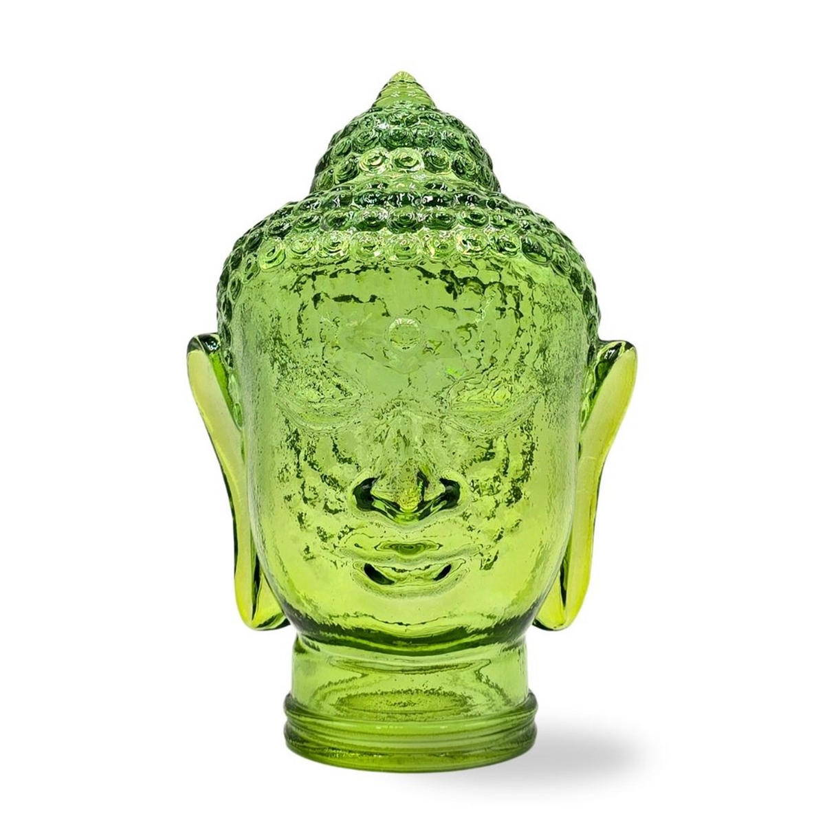 DEKO GLASKOPF THAI BUDDHA Glas, 30 cm Höhe T10 hellgrün - Hellgrün, Glas (19/30/19cm) - DESIGN DELIGHTS