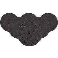PLATZMATTEN Looma Grau ø 36 cm 6er Set - Grau, Kunststoff (36cm) - Ritzenhoff Breker