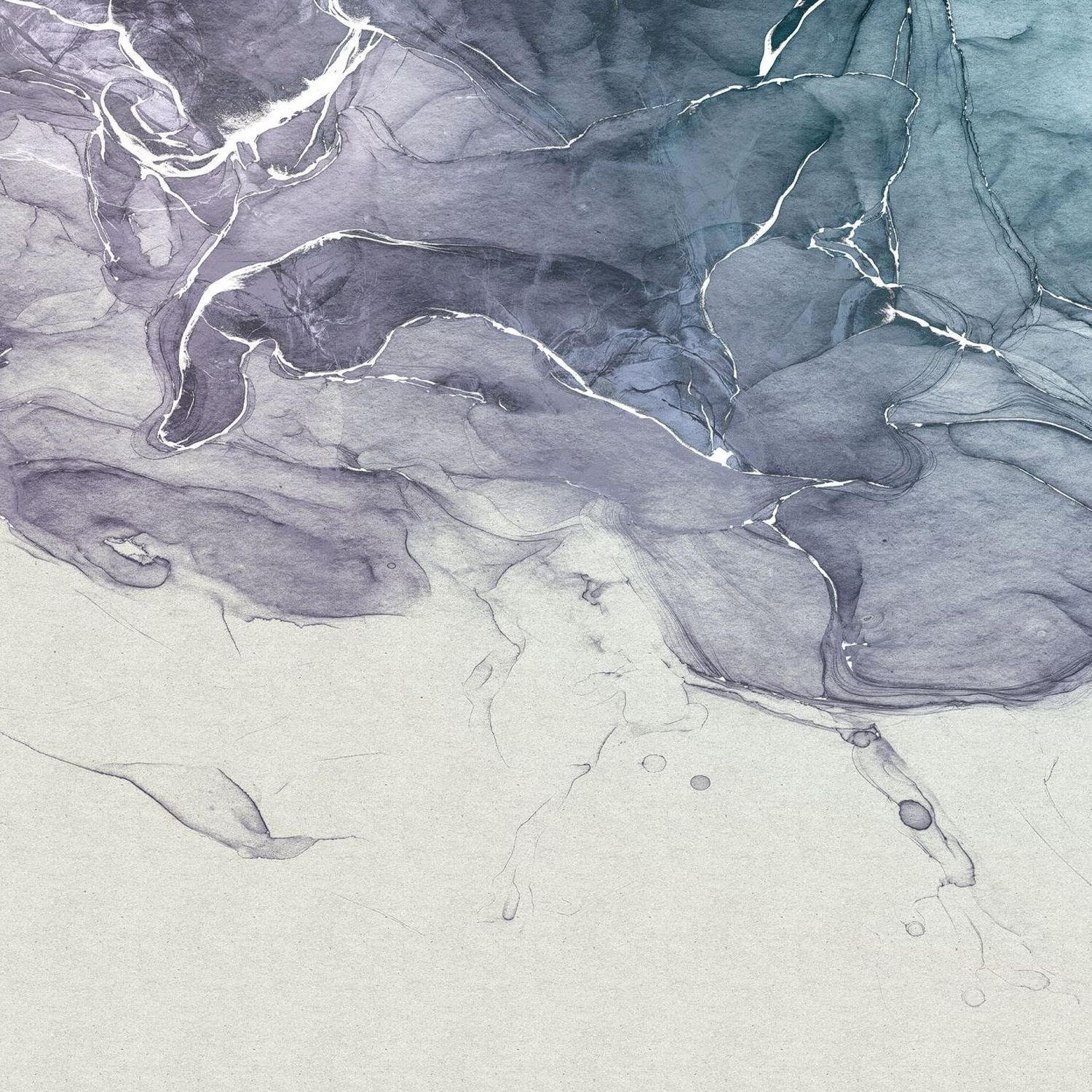 FOTOTAPETE Aquarell 300 x 280 cm - Grau, Papier (300/280cm) - Sanders & Sanders