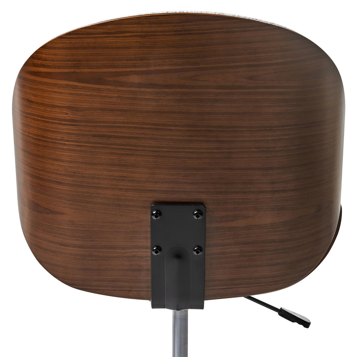 SCHREIBTISCHSTUHL Hellgrau Menesha - Braun/Weiß, Textil (52/81/41cm) - Beliani