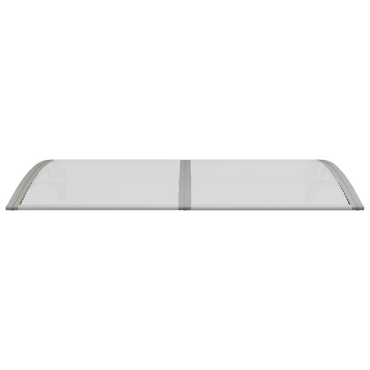 TÜRVORDACH Grau 150/75 Cm Polycarbonat - Grau, Kunststoff (80/150cm) - vidaXL
